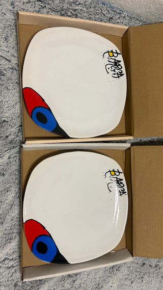 Pack Platos y Copas de Cava del Barça