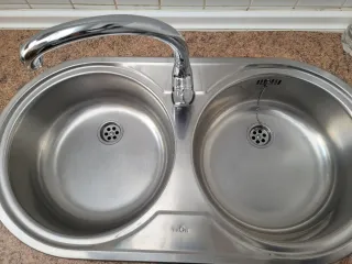 Fregadero doble acero inoxidable