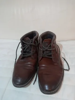 Botas de cuero marrones talla 42