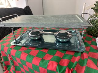 Piedra Parrilla Mesa Metal