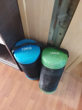 Manubri da palestra 10kg e 15kg