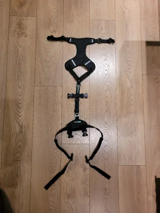 Imbracatura 4 zampe cane nera