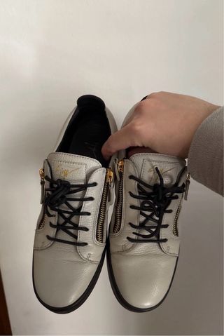 Giuseppe Zanotti Mocassini uomo Grigio Oro