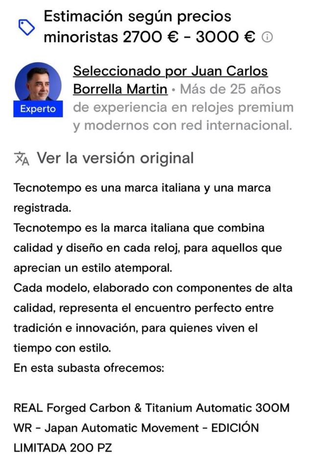 Reloj Tecnotempo Commando Automático