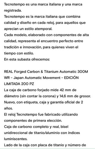 Reloj Tecnotempo Commando Automático