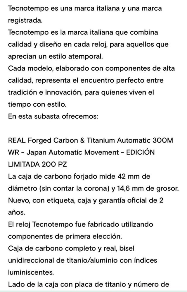 Reloj Tecnotempo Commando Automático