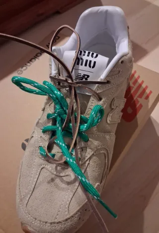 New Balance x Miu Miu Beige/Verde