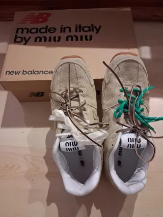 New Balance x Miu Miu Beige/Verde