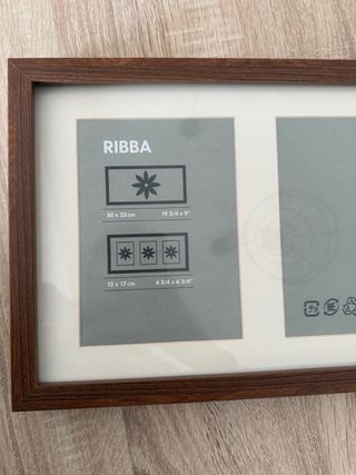 Marco de fotos IKEA RIBBA madera