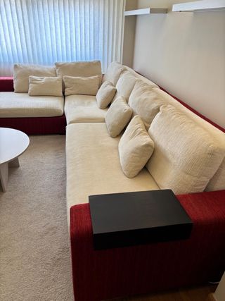 Sofá 320x110 +chaiselongue 110 (cortinas de regalo