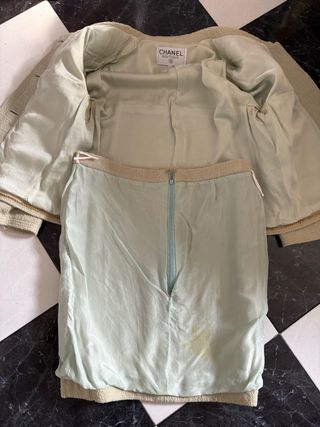 Traje Chanel Verde Agua