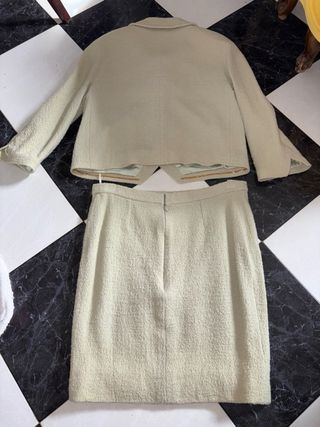 Traje Chanel Verde Agua