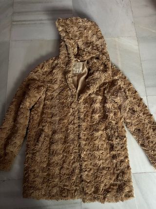 Abrigo pelo Pull&Bear marrón Talla S