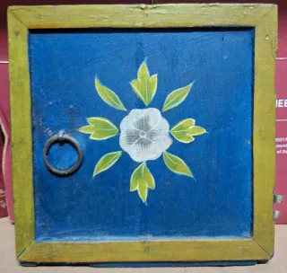 Puertas de madera pintadas a mano para capilla