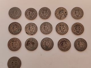 16 pezzi 20 centesimi Esagono 1918