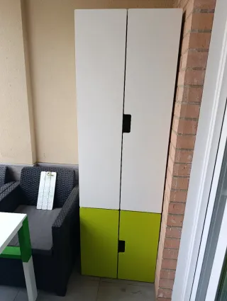 2 Armarios Infantiles Ikea Blanco y Verde