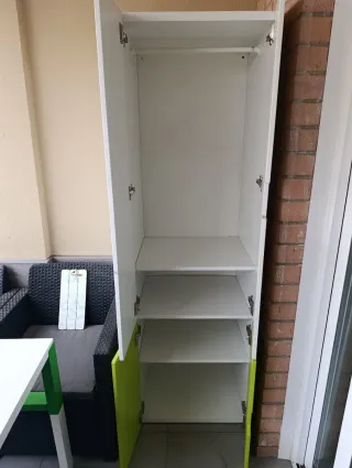 2 Armarios Infantiles Ikea Blanco y Verde