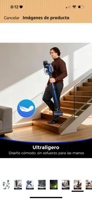 Aspiradora sin cable Ivormentico V15 Pro