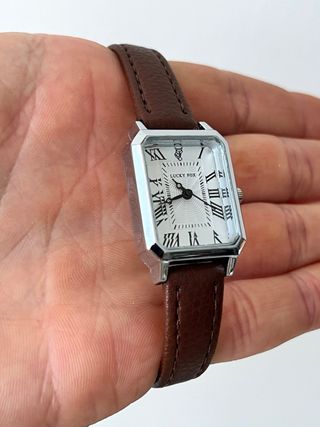 Orologio Stile Vintage argento e marrone Nuovo