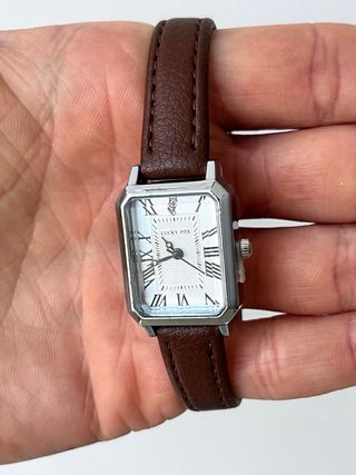 Orologio Stile Vintage argento e marrone Nuovo