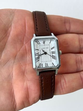 Orologio Stile Vintage argento e marrone Nuovo