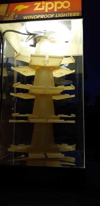 Espositore Zippo Vintage Rotante Luminoso