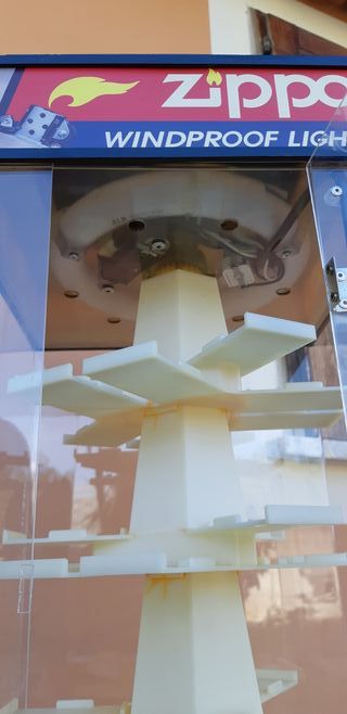 Espositore Zippo Vintage Rotante Luminoso