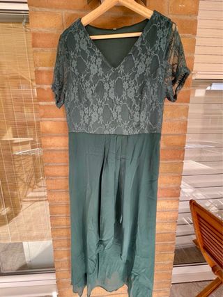 Vestido verde elegante Generisch