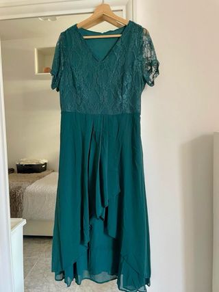 Vestido verde elegante Generisch
