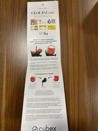 Silla de coche Cybex porta bebés