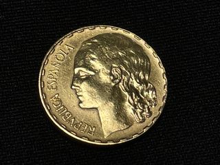 Moneda 1 Peseta 1937 República Española