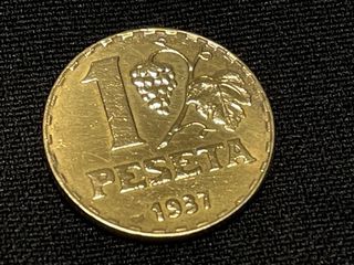Moneda 1 Peseta 1937 República Española