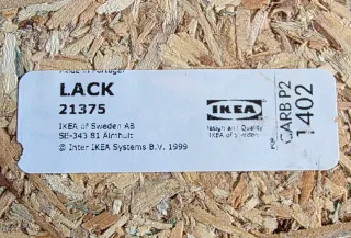 Scaffale LACK IKEA Beige