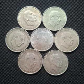 Monedas plata 100 pesetas y 2000 pesetas
