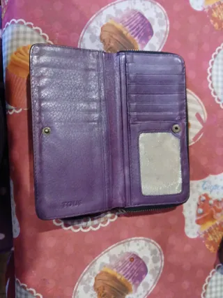 Cartera Tous Morada con Oso Dorado