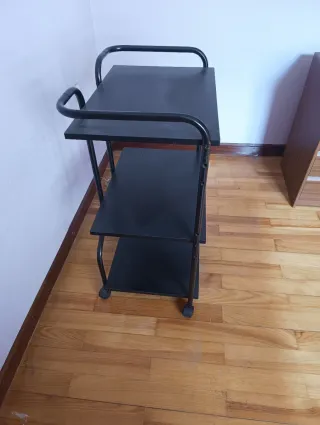 Mueble TV 3 baldas con ruedas