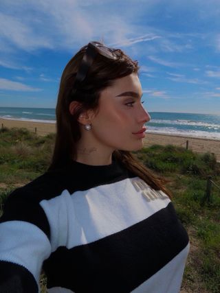 Jersey Miu Miu Rayas Blanco y Negro