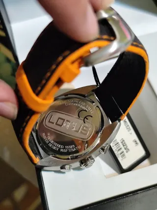 Reloj Lotus Chronograph Negro Naranja
