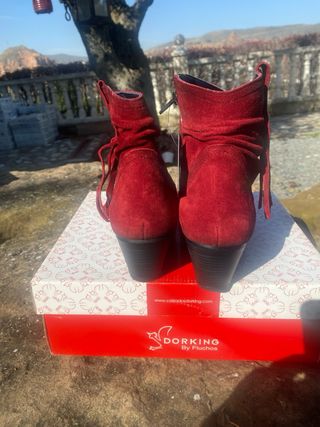 Botines Fluchos Rojo Talla 39