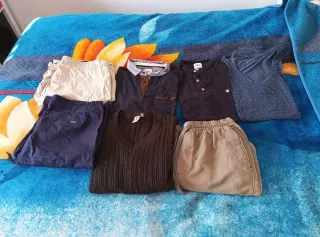 Lote Ropa Verano/Invierno Beige y Azul