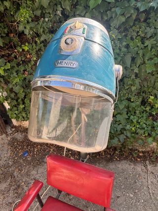 Silla Peluquería Vintage Henry con Secador