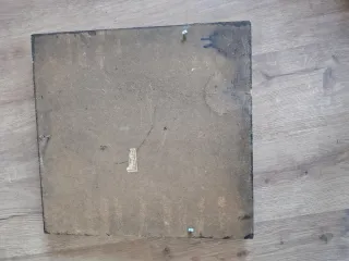 Tríptico religioso madera dorado