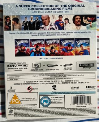 Pack Superman I-II-III-IV (4K-UHD)