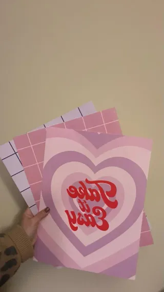 Set 3 impressões 30x40cm