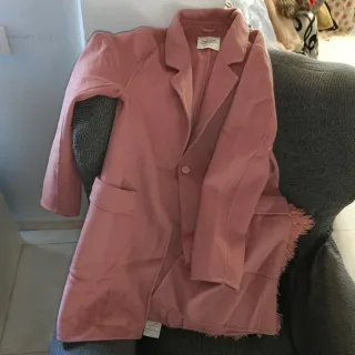 Abrigo Zara Niña Rosa Talla 13-14 Años