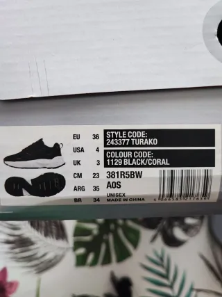 Zapatillas Kappa Unisex Talla 36 Nuevas