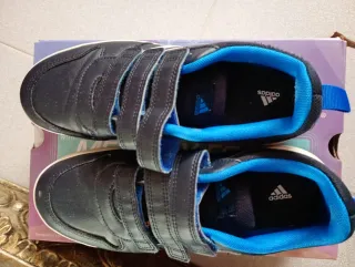 Zapatillas Adidas Azul Velcro Talla