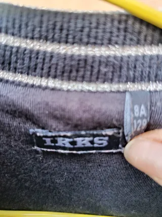 Cazadora lentejuelas plateada IKKS 8 años