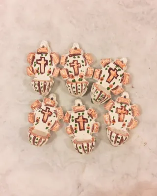 Cerámica Andújar benditeras nuevas lote de 6 | var