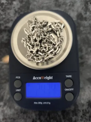 Cadena de plata fina 925